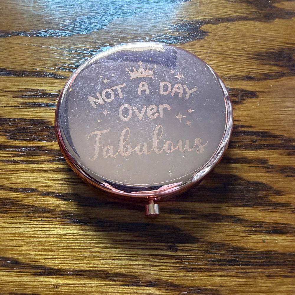 Rose Gold Compact Mirror